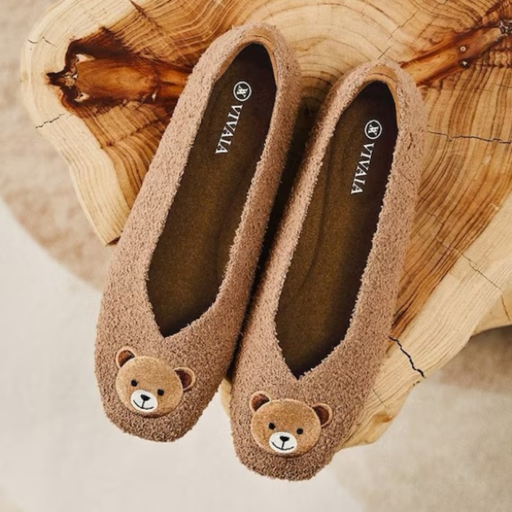 Vivaia Squared-Toe Terry Knit Flats sz: 9.5